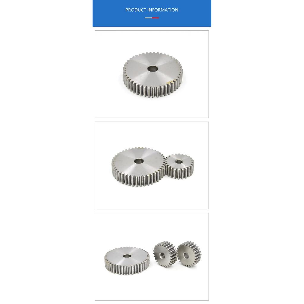 1 buc. Roată dințată cu pinioane 45# Oțel 1M 12 13 14 15 16 17 18 19 20 21 22 23 24 Dinți Grosime 10mm Roată dințată metalică Roată dințată motor cu angrenaj Roată dințată pinion