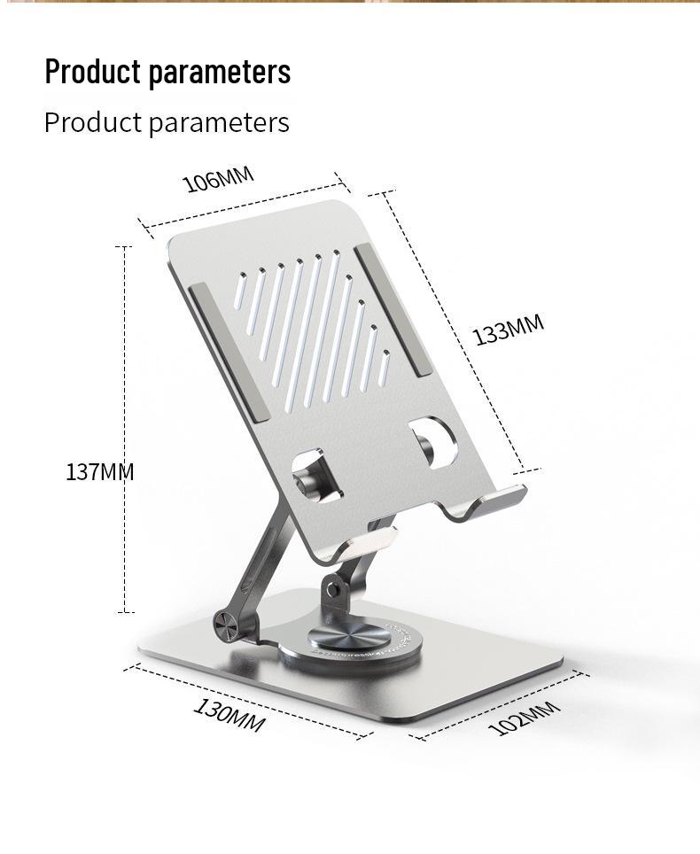 „Um 360° drehbarer, klappbarer Tablet-Ständer aus Metall für das iPad – tragbar und cool“