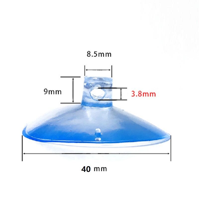 30/40/50/60mm Suction Cups with Holes Sucker Pads with Holes Perforated Suction Cup for Glass Window Decor Wedding Car 10PCS
