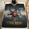 Custom Name SG Dynamo Dresden Flannel Blanket, High Quality Comfortable for All Seasons, Home Decor, Warmth and Comfort