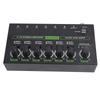 Studio Sound Mixer RGB Light Low Noise 6 Channels Mono Stereo Professional Sound Mixer for Home
