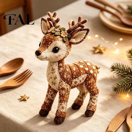 Kit di Cucito per Bambole Animali Patchwork del Bosco, Set Fai da Te della Foresta, Filo da Ricamo Amici Fatti a Mano, Artigianato Facile per Principianti Adulti