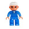 Big Building Blocks Boy Girls Family Policemen Figures Doll Compatible Duplos Children Kids Self Locking Bricks Assemble Toys