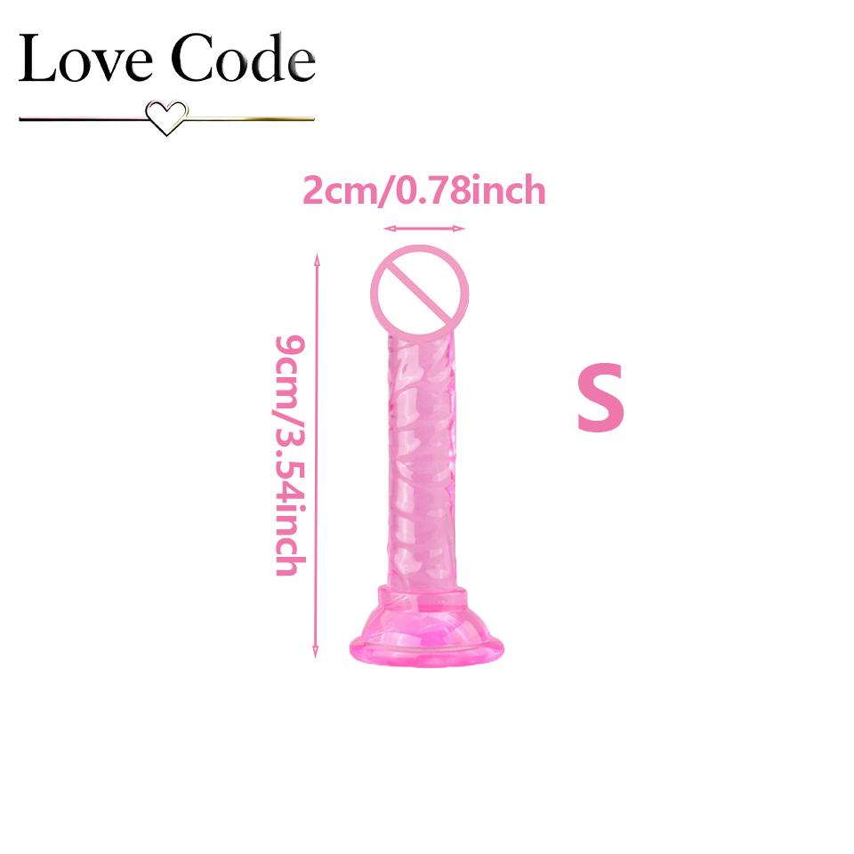 Transparent Dildo Suction Cup Jelly Dick Women Sex Toys Soft Masturbators Penis