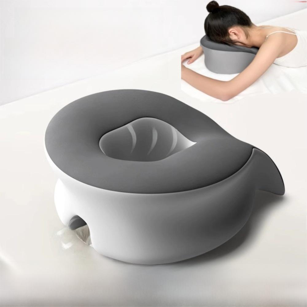 

Supportive Structure Memory Foam Pillow Ergonomic Shape Body Massage Pillow Massage Therapy Black-Four season Type