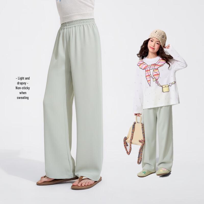 Girls  Lightweight Wide-Leg Casual Pants 110