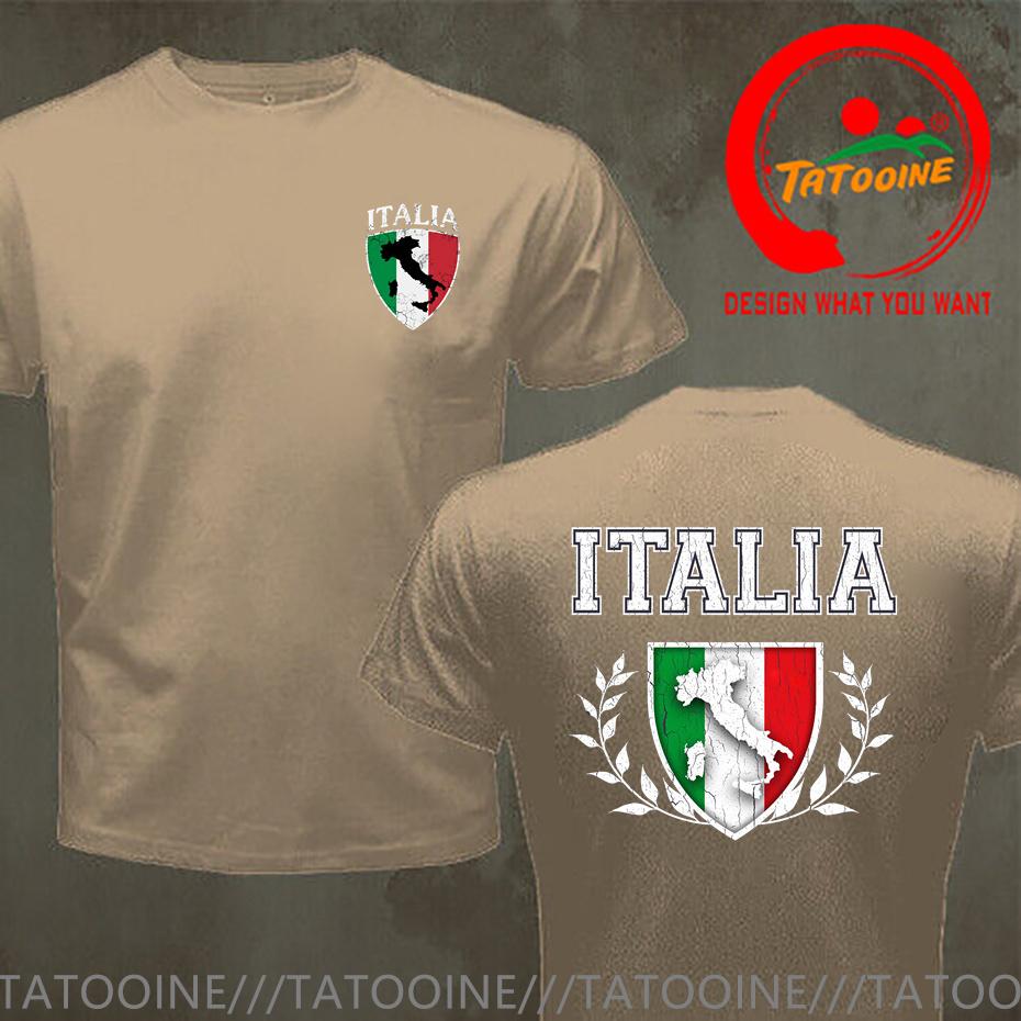 Retro Italia Flag Crest Map T Shirt Vintage Grunge Italian Italy Italiano Tshirt Funny Soccer Footballer Tshirt Harajuku Shirts