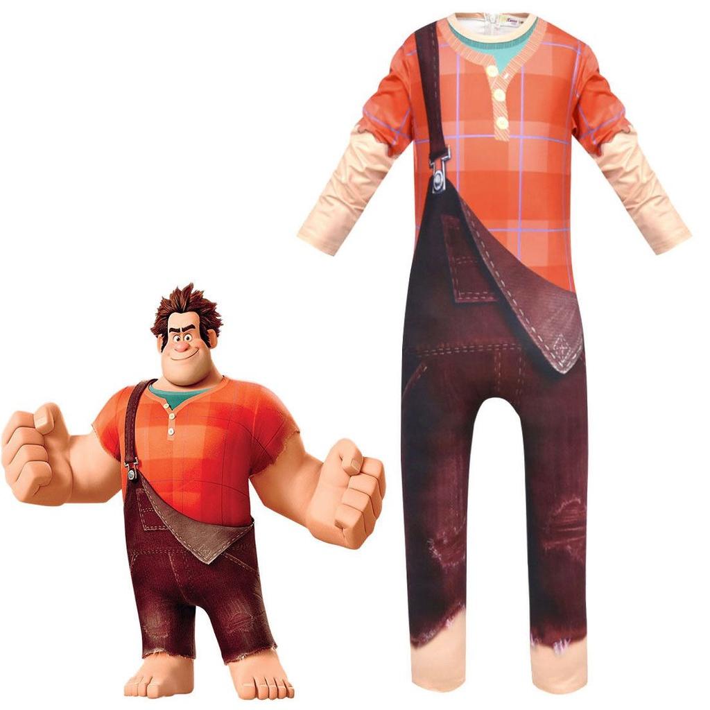 Kids Wreck-it Ralph 2 Cosplay Costume Featuring Soft And Comfortable Jumpsuit Design