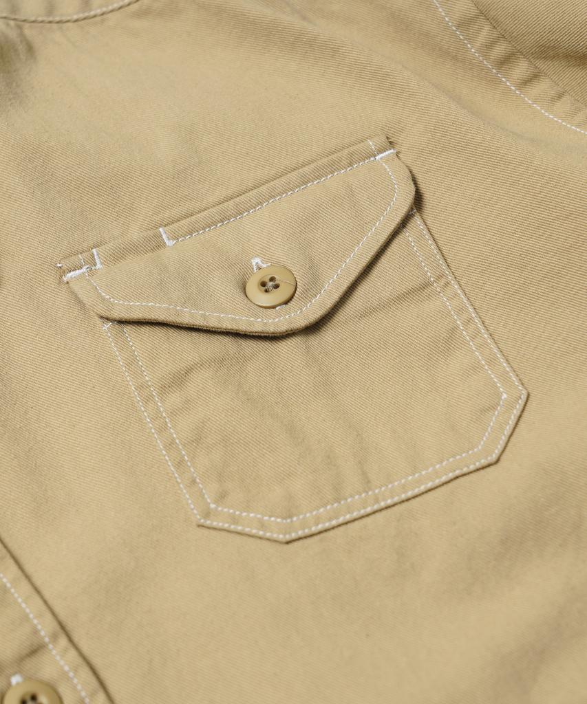FRIZMWORKS Twill Utility Pocket Shirt Jacket _ Beige