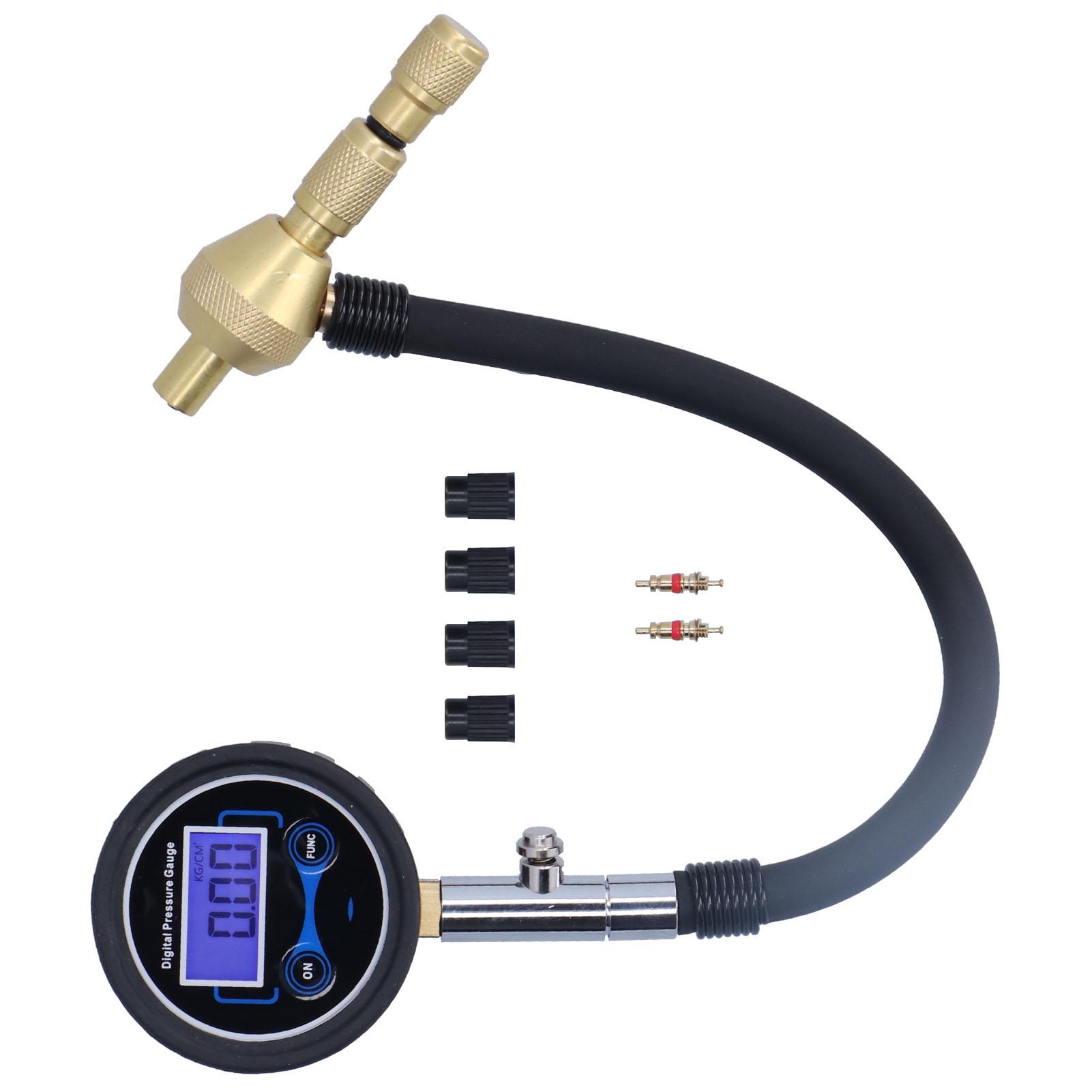 

Манометр для шин автомобіля Цифровий тестер РК-дисплей Багатофункціональний Висока точність Авторемонт