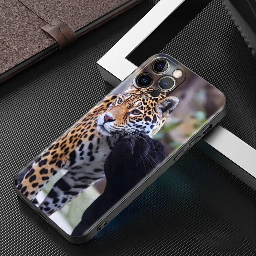 Cheetah Panther Phone Case For iPhone Samsung Galaxy Redmi Xiaomi Oppo OnePlus Note S A 7 8 9 10 11 12 13 14 20 21 22 23 53 54 Pro Max Ultra TPU Soft