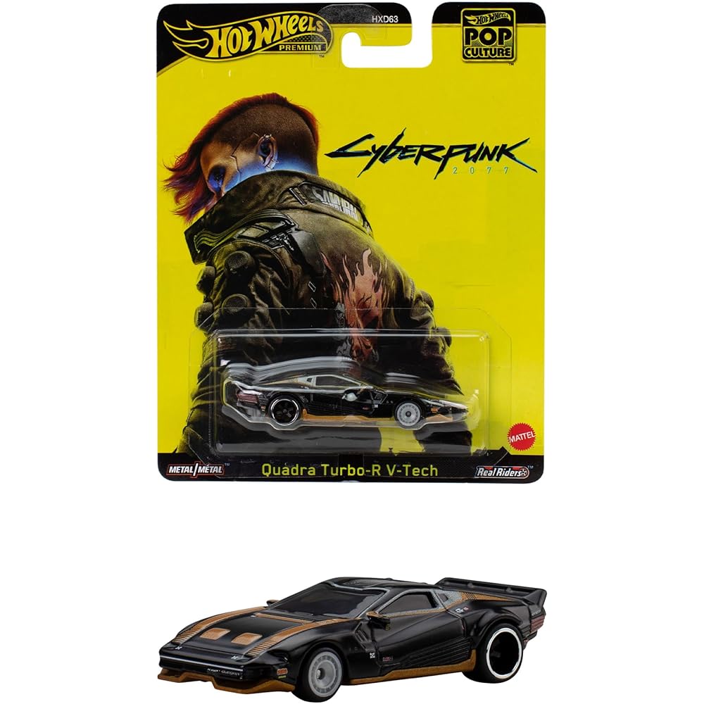 

Hot Wheels Pop Culture Quadra Turbo-R V-Tech Toy Vehicle Mini Car for Ages 3 and Up Black