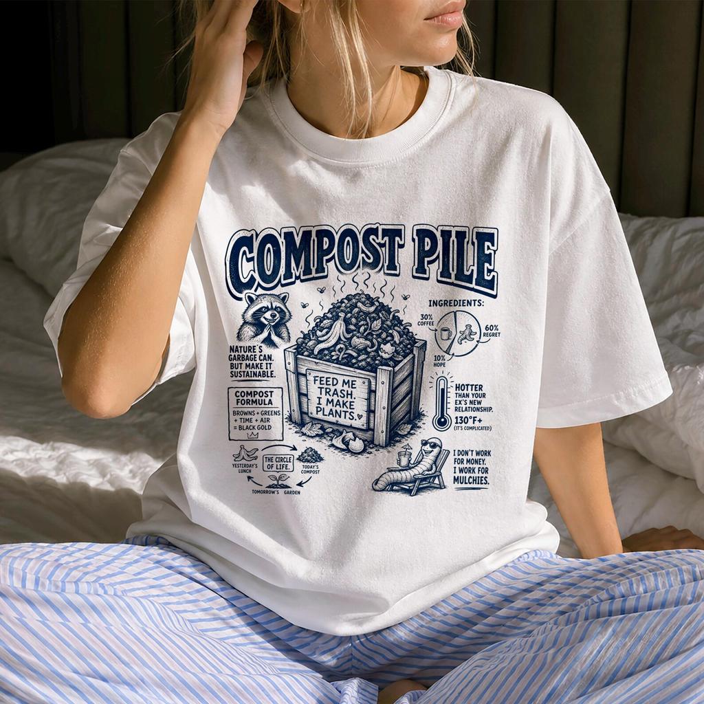 Funny Compost Pile Shirt - Retro Gardening Gift - Sarcastic Compost Pile Clothing