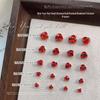 Big Red New Year Rhinestone Crystal Nail Art Decorations