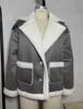 2024 Fashion Turn-Down Collar Plush Winter Warm Casual Jacket