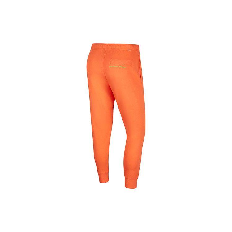 Nike Casual Sports Jogger Pants with Swoosh Design Men Bottoms Orange DD0885-842