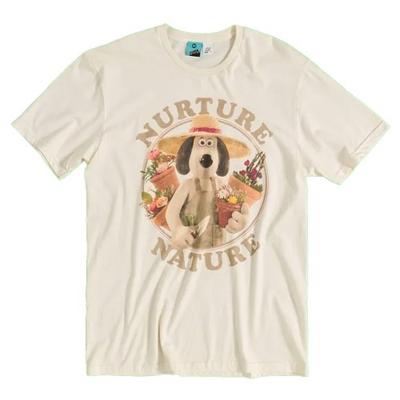 Wallace and Gromit Unisex Adult Nurture Nature T-Shirt