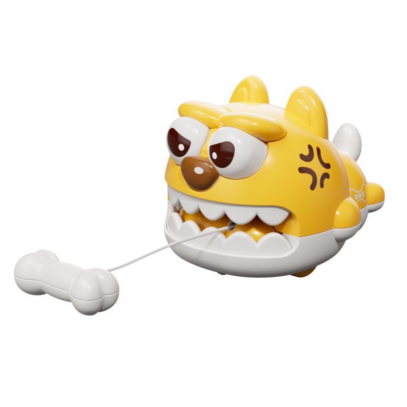 

Plastic Pull String Animal Toy Car With Grip Features For Handeye Coordination жовтий