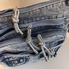 Vintage Multi-Pocket Denim Women's Bag Hand Shoulder Crossbody Bag