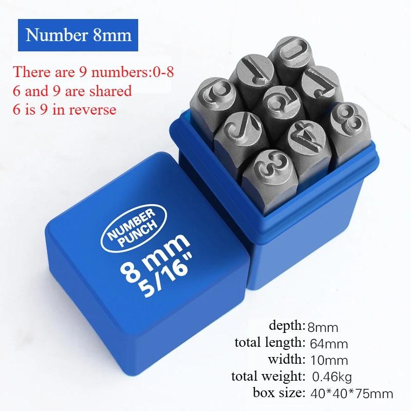 3-12mm Sayı ve Harf Alaşımlı Çelik Damga Saklama Kutulu Zımba Seti Sertleştirilmiş Metal Deri El Sanatları Kabartma El Yapımı Oyma Aleti