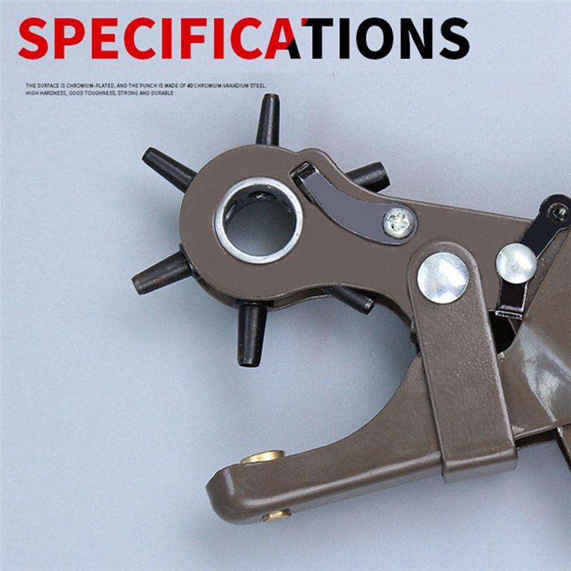 A20F-Heavy-Duty Labor-Saving Belt Puncher Multifunctional Punching Pliers Belt Belt Strap Watch Hole Punching Machine