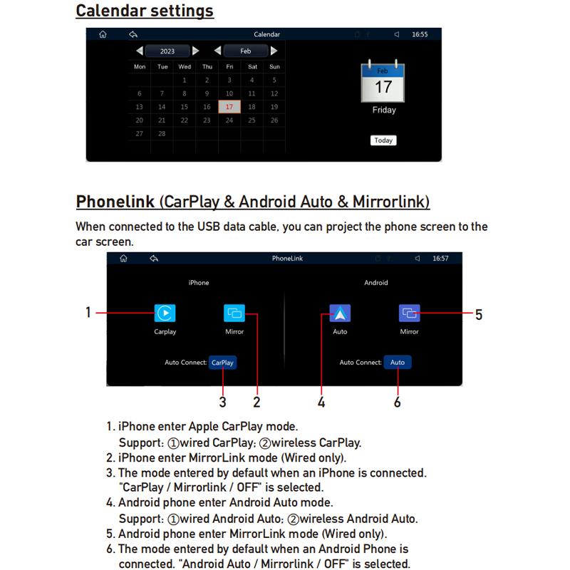 9,3” přenosné CarPlay autorádio Android Auto Multimediální video přehrávač dotyková obrazovka se zadní kamerou na dálkové ovládání
