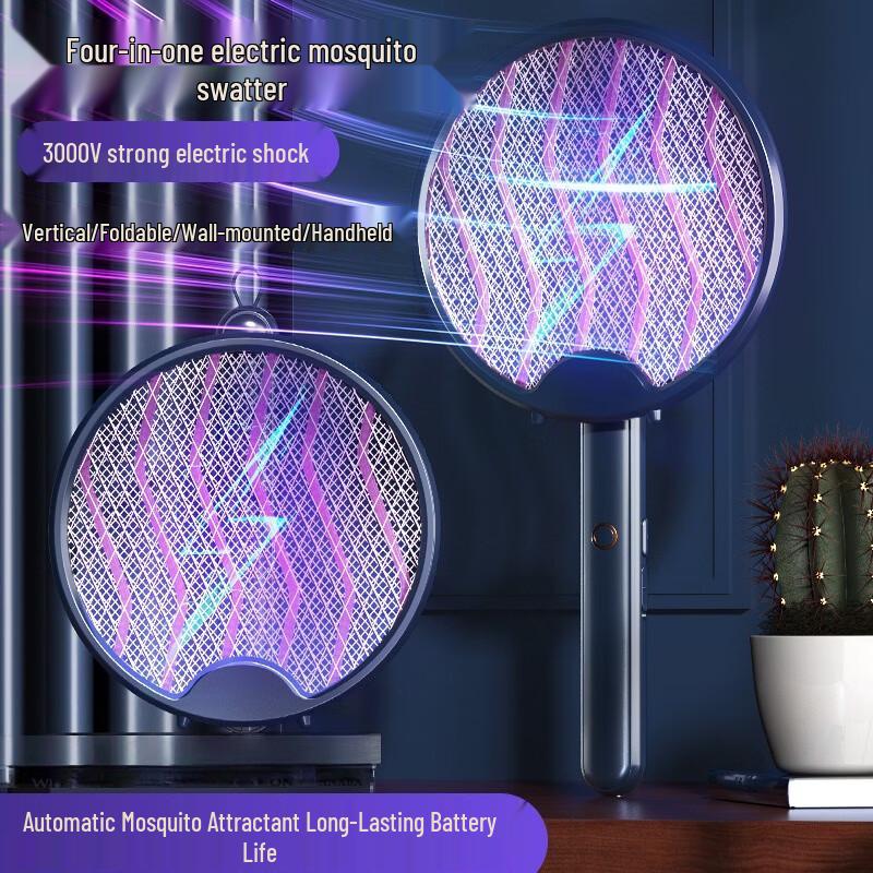 LISM 4-in-1 Foldable Electric Mosquito Swatter