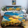 Yellow Cartoon Character. Bedding Duvet Cover Sets Duvet Covers Pillowcases Gifts (1 * Duvet Cover 2 * Pillowcases, Without Duvet Insert)