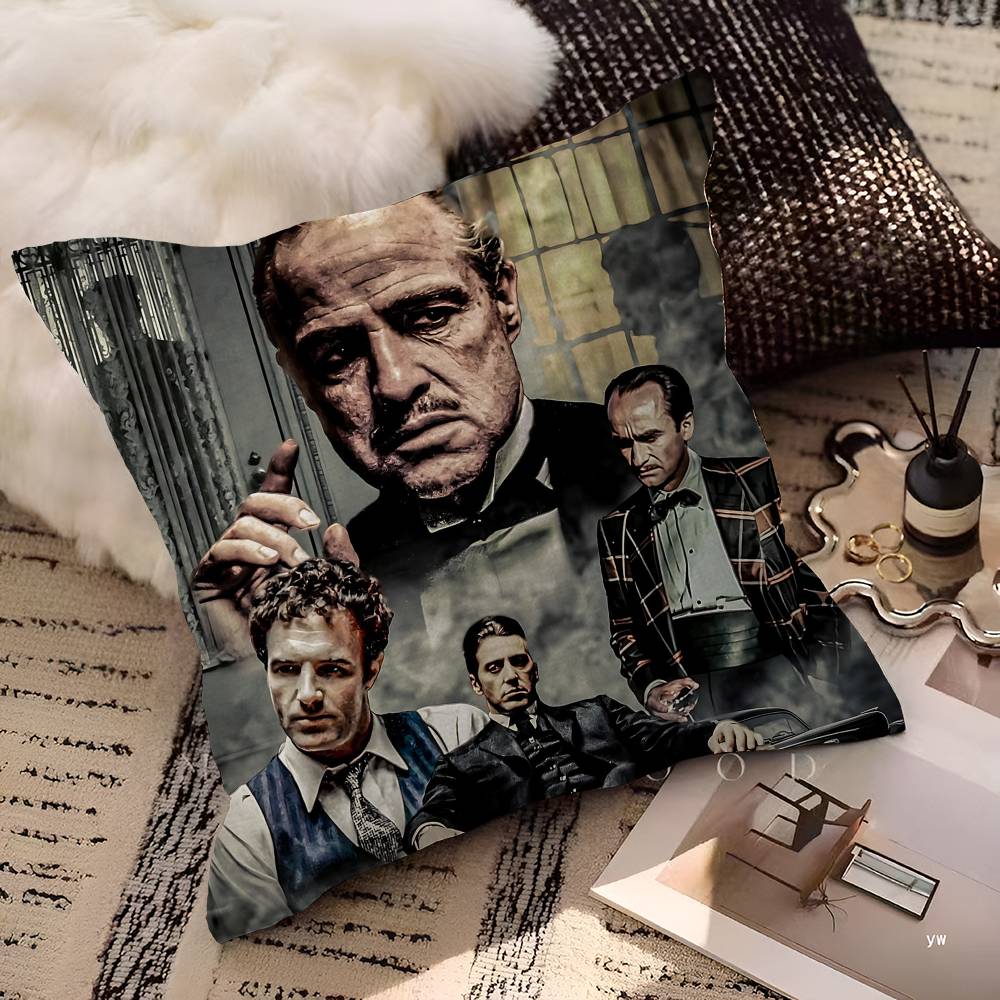 Classic Movie The Godfather Pillow Cover Design Cushion Cover Decor Holiday Decorati