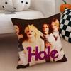 Band Rock Band H-Hole Cushion Cover Throw Pillow Cover Hidden Button Durable Polyester Chair Cushion