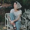 Triangle Lace Scarf_Beige