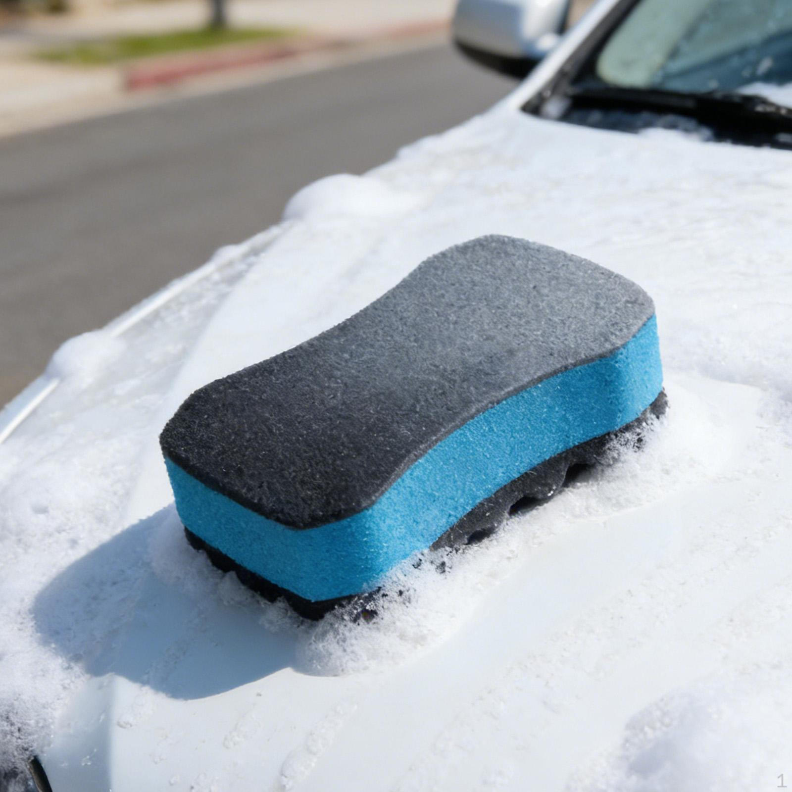 

Car Cleaning Sponge, Scrubbing Household Sponge for Upholstery, Large синій