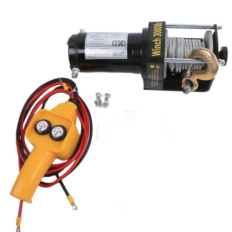XuanYong 3000lb Electric Winch with Wireless Remote