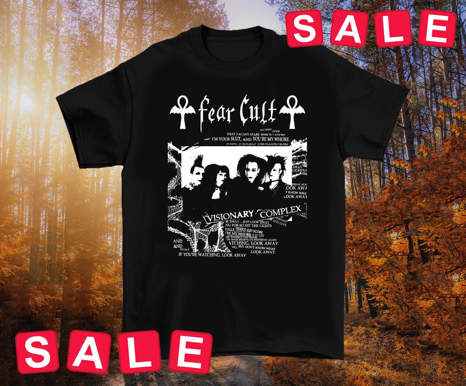Men s and Women s T-shirts Fear Cult Band Concert Rock Music Tour Unisex Cotton Tee Shirt S