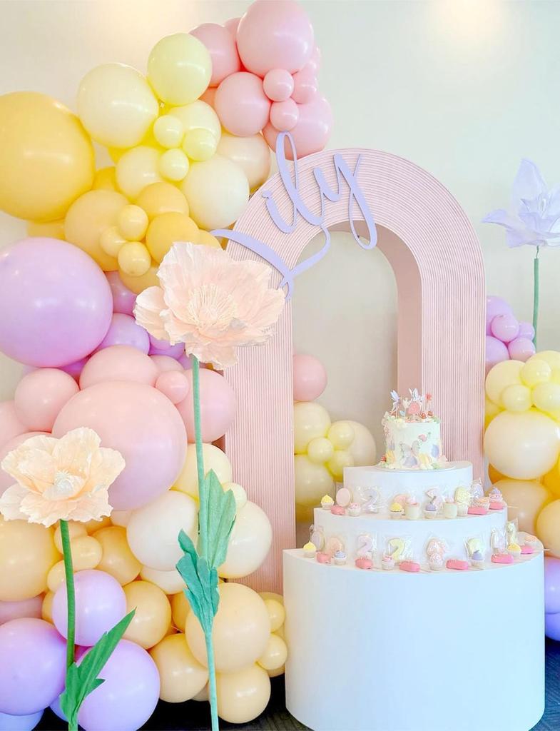Pastel Balloons Latex Party Balloons 12 Inch Round Helium Multicolor Purple Orange Blue Yellow pink Macaron Balloons