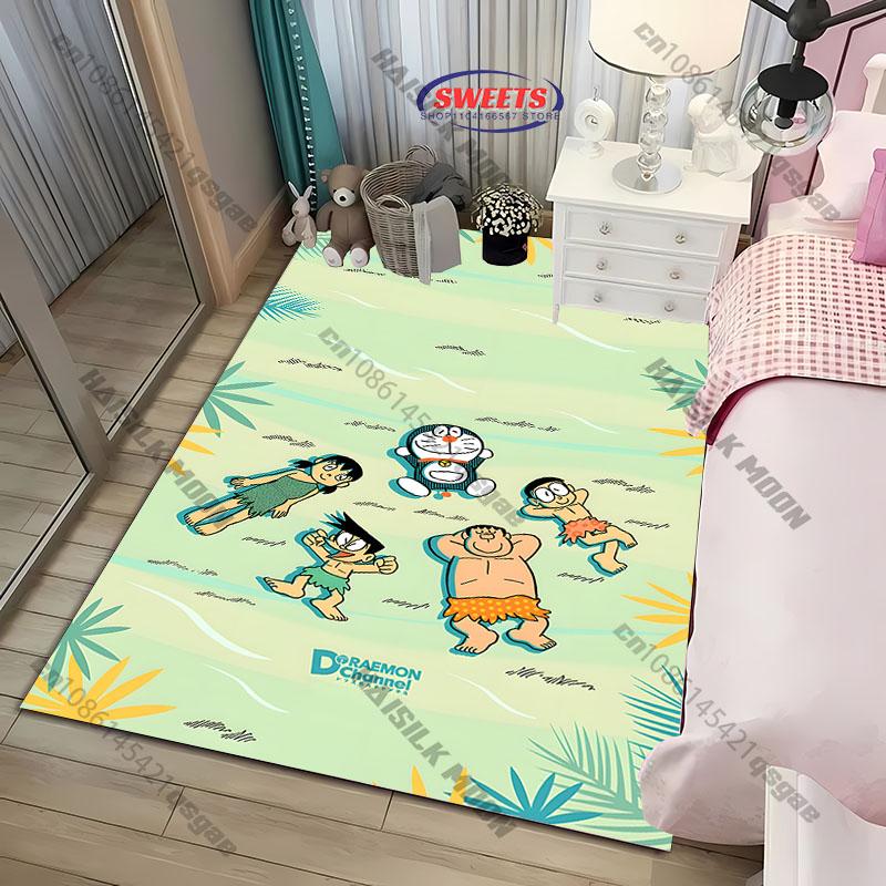 Cute Doraem0n Cartoon Printed Carpet! Anti-slip Sound Insulation, Living Room Bedroom Entrance Door Mat Sofa Rugs Gift Potdemiel