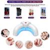 Crescent Shape Foldable Mini Nail Lamp LCD Display 22-LED UV Dryer for Toenails/Fingernails, 18 Blue