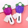 1pc Cartoon Fruit Design Mini Handheld Fans, Gift, Portable Pocket Fan, Easy Press For Travel And Outdoor Use