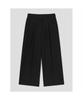 8SECONDS July Daily Single-Pleat Wide Slacks (Short) Black