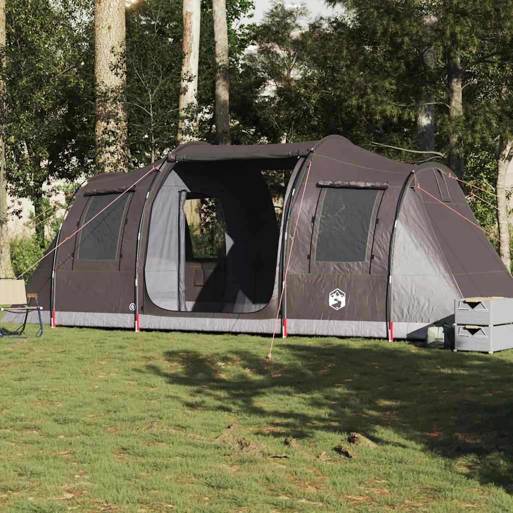 Vidaxl Campingzelt, 4-Personen, Tunnelzelt, Braun, Wasserdicht