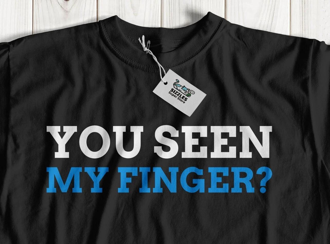 You Seen My Finger? Unisex Funny Finger Amputee T-Shirt & Amputated Fingers Tee XL