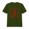 Kalvarienkreuz Christlich Orthodox Mönchssymbol Print T-Shirt Streetwear Gotischer Stil Vintage Dehnbar Lässig Weich