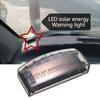 1PC 6 Led Car Alarm Warning Light Solar Powered Car Anti-theft Warning Lights Simulated Dummy Led Car