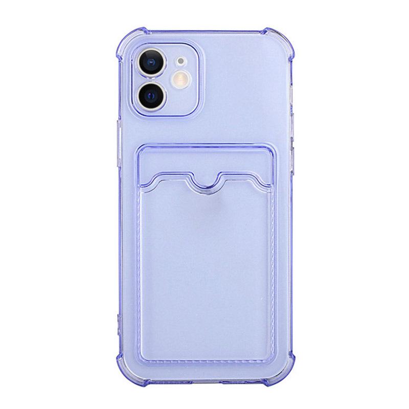 Transparent Airbag Drop-Proof iPhone 17 Case with Card Slot for iPhone 14/15 Pro Max/16