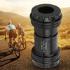 PF30 Alloy Bike Integrated Thread Screw In Locking Bottom Bracket 46MM for Crankset Bicycle Accessory