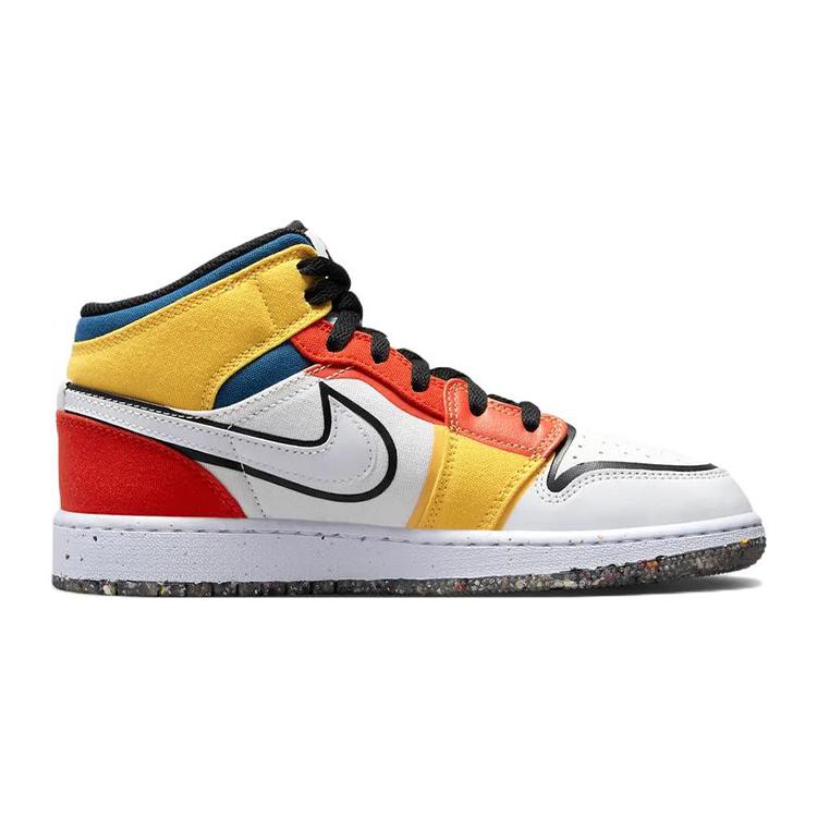 Jordan 1 Mid Multi-Color Canvas GS DV1316-100