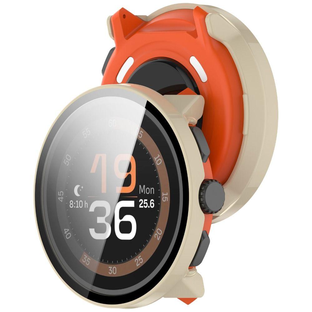 PC+Couverture d'écran trempé Protecteur Anti-Rayures Coque pour Montre Connectée Suunto Run Accessoires