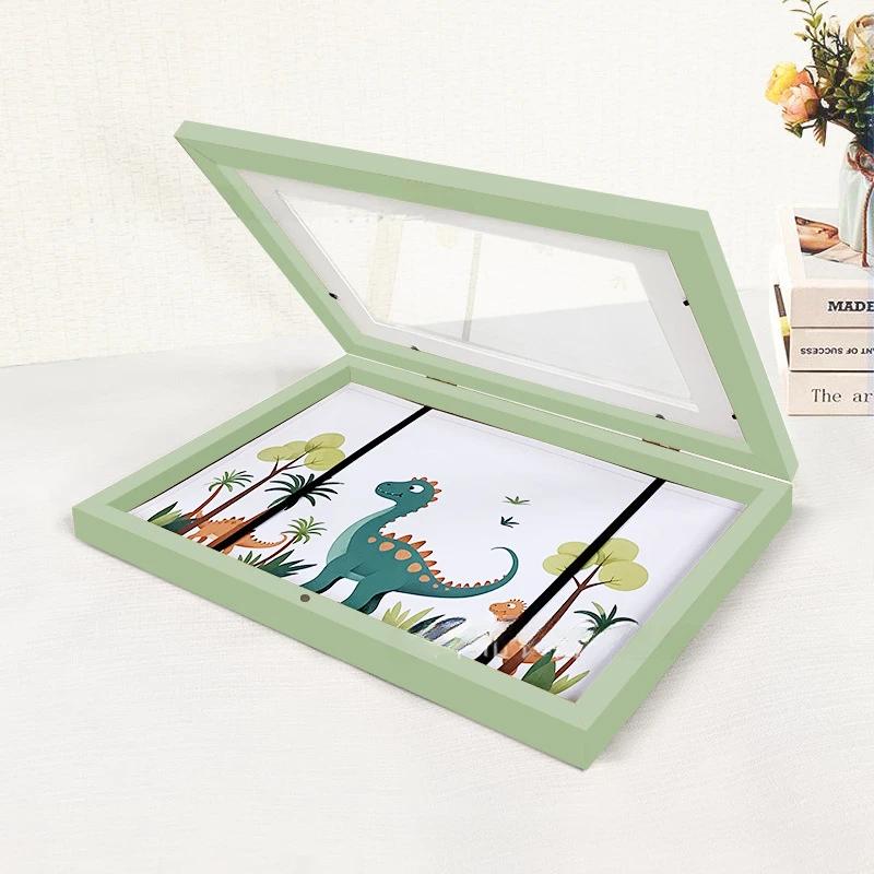 Kinder Kunst Rahmen Magnetische Frontöffnung Wechselbar Kinder Frametory für Poster Foto Zeichnung Gemälde Bilder Anzeige Keine Fotos