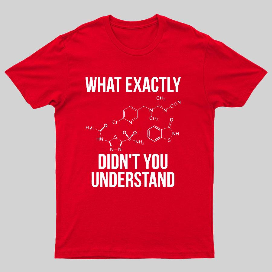 What Exactly Didnt You Understand Geeky T-Shirt
