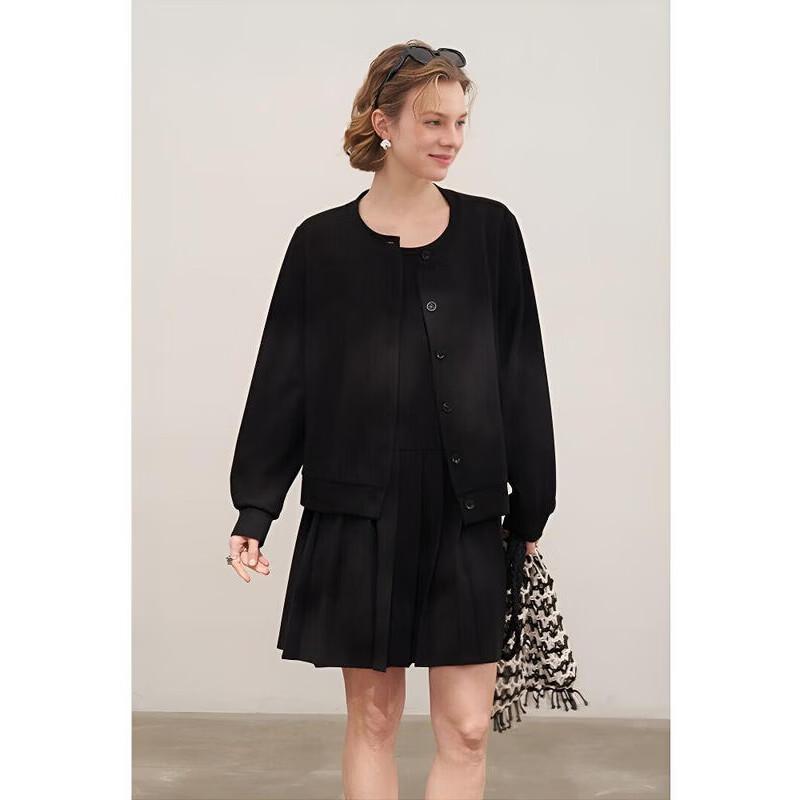 Youthful Korean Style Knit Cardigan & Pleated Dress Collection